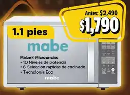 Bodega Aurrerá Mabe microondas oferta
