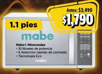 Mabe microondas