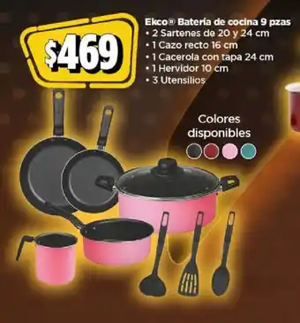 Bodega Aurrerá Ekco batería de cocina oferta