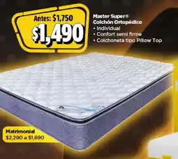 Bodega Aurrerá Master super colchón ortopédico oferta