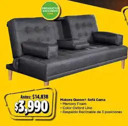 Bodega Aurrerá Makora queen sofá cama oferta