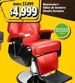 Bodega Aurrerá Bluelander sillón de barbero diseño europeo oferta