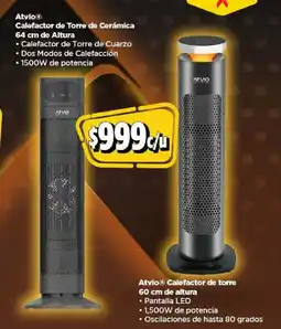 Bodega Aurrerá Atvio calefactor de torre de cerámica oferta
