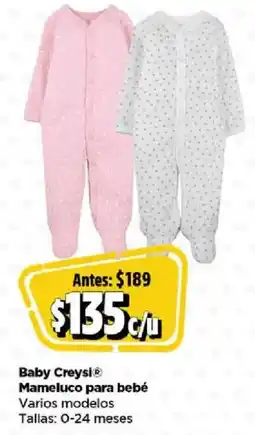 Bodega Aurrerá Baby creysi mameluco para bebé oferta