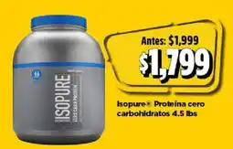 Bodega Aurrerá Isopure proteína cero carbohidratos oferta