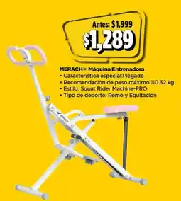 Bodega Aurrerá Merach máquina entrenadora oferta