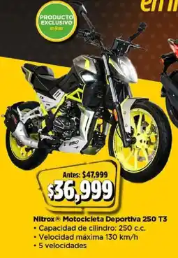 Bodega Aurrerá Nitrox motocicleta deportiva 250 T3 oferta