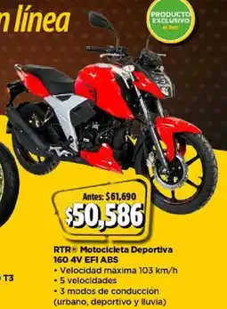 Bodega Aurrerá RTR motocicleta deportiva oferta