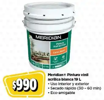 Bodega Aurrerá Meridian Pintura vinil acrílica blanca oferta