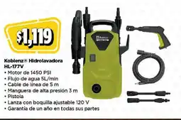 Bodega Aurrerá Koblenz hidrolavadora HL-177V oferta
