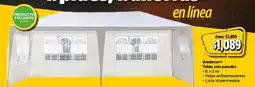 Bodega Aurrerá Gardecor toldo con paredes oferta