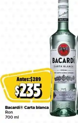 Bodega Aurrerá Bacardí carta blanca oferta