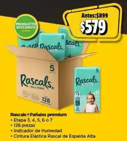 Bodega Aurrerá Rascal's pañales premium oferta