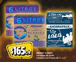 Bodega Aurrerá Alpura o lala variedad de leche oferta