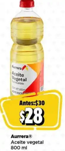 Bodega Aurrerá Aurrera Aceite vegetal oferta