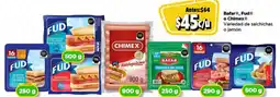 Bodega Aurrerá Bafar , fud o chimex variedad de salchichas o jamón oferta