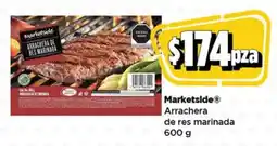 Bodega Aurrerá Marketside arrachera de res marinada oferta