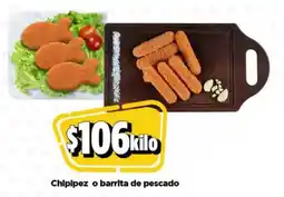 Bodega Aurrerá Chipipez o barrita de pescado oferta