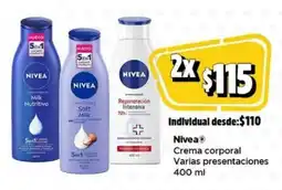 Bodega Aurrerá Nivea crema corporal oferta