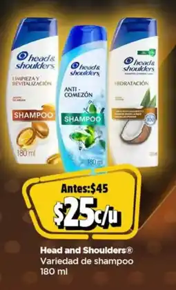Bodega Aurrerá Head and shoulders variedad de shampoo oferta