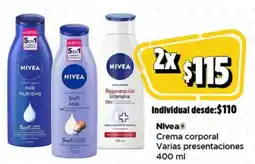 Bodega Aurrerá Nivea crema corporal varias presentaciones oferta
