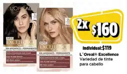 Bodega Aurrerá L'oreal excellence variedad de tinte para cabello oferta