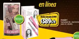 Bodega Aurrerá Conair variedad de electrónicos para el cabello oferta