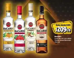 Bodega Aurrerá Bacardi licor de ron con sabor varias presentaciones oferta