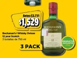 Bodega Aurrerá Buchanan's whisky deluxe oferta