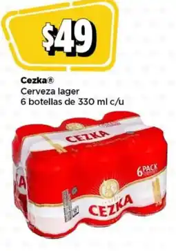 Bodega Aurrerá Cezka cerveza lager oferta