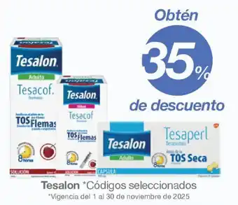 Tesalon códigos seleccionados