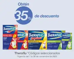Soriana Híper Theraflu codigos seleccionados oferta