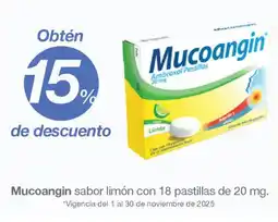 Soriana Híper Mucoangin 20 mg oferta