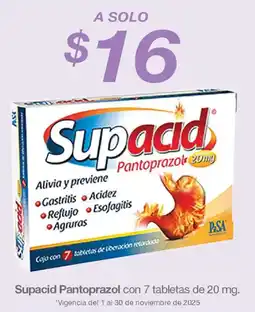 Soriana Híper Supacid Pantoprazol 20 mg oferta