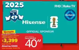 Sam's Club Hisense roku tv 40" oferta