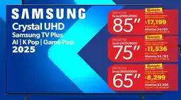 Sam's Club Samsung crystal uhd tv 85" oferta