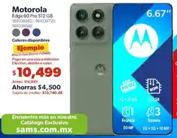 Sam's Club Motorola edge 60 pro 6.67" oferta