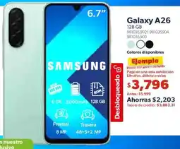 Sam's Club Samsung galaxy A26 6.7" oferta