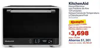 Sam's Club Kitchenaid horno eléctrico con freidora de aire 12 funciones oferta