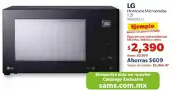 Sam's Club LG horno de microondas 1.5' oferta
