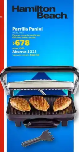 Sam's Club Hamilton beach parrilla panini oferta