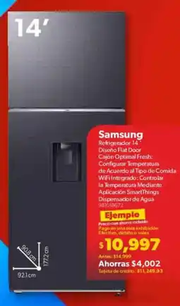 Sam's Club Samsung refrigerador 14' oferta
