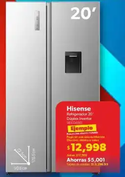 Sam's Club Hisense refrigerador 20' oferta