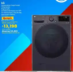 Sam's Club Lg lavasecadora carga frontal oferta