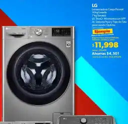 Sam's Club LG lavasecadora carga frontal oferta