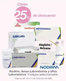 Soriana Híper Nodrim, Amsa Laboratorios y Ultra Laboratorios oferta