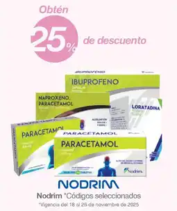 Soriana Híper Nodrim codigos seleccionados oferta