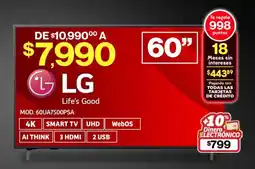 Soriana Híper LG Smart TV 60" oferta