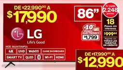 Soriana Híper LG Smart TV 86" oferta