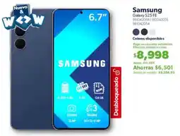 Sam's Club Samsung galaxy S25 FE 6.7" oferta